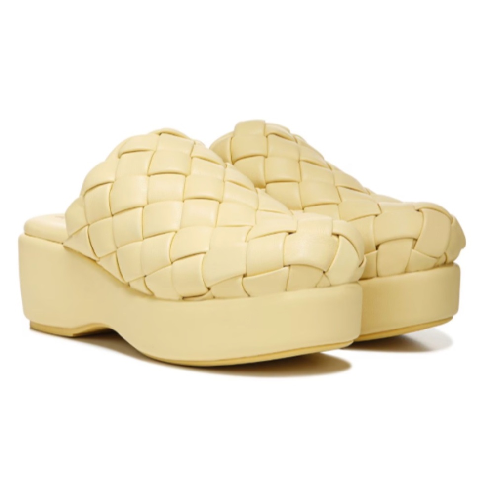 CIRCUS by Sam Edelman Julieta Yellow Clogs Size US 8 Pineapple Weave